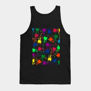 colorful Splash Pattern Tank Top